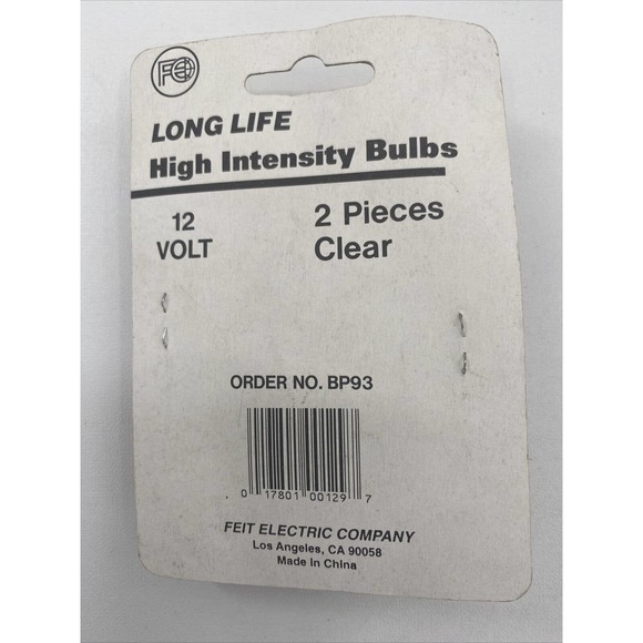 Pack of 2 Feit Electric Long Life 12v High Intensity Bulbs Longer life BP93 - Picture 2 of 8